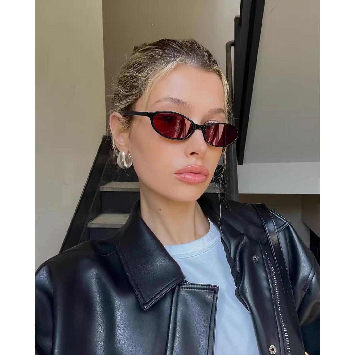 Gafas de sol retro GUVIVI ovaladas UV protección mujeres