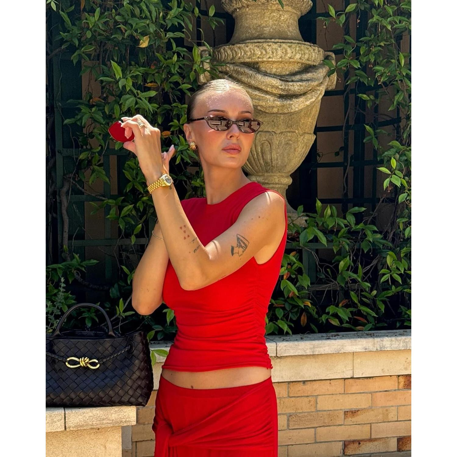 Gafas de sol ovaladas GUVIVI estilo años 90 protección UV