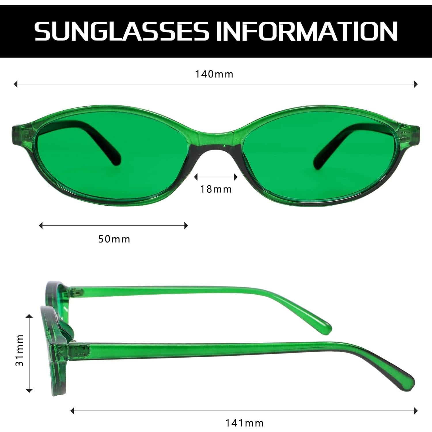 Gafas de sol retro GUVIVI ovaladas UV protección mujeres