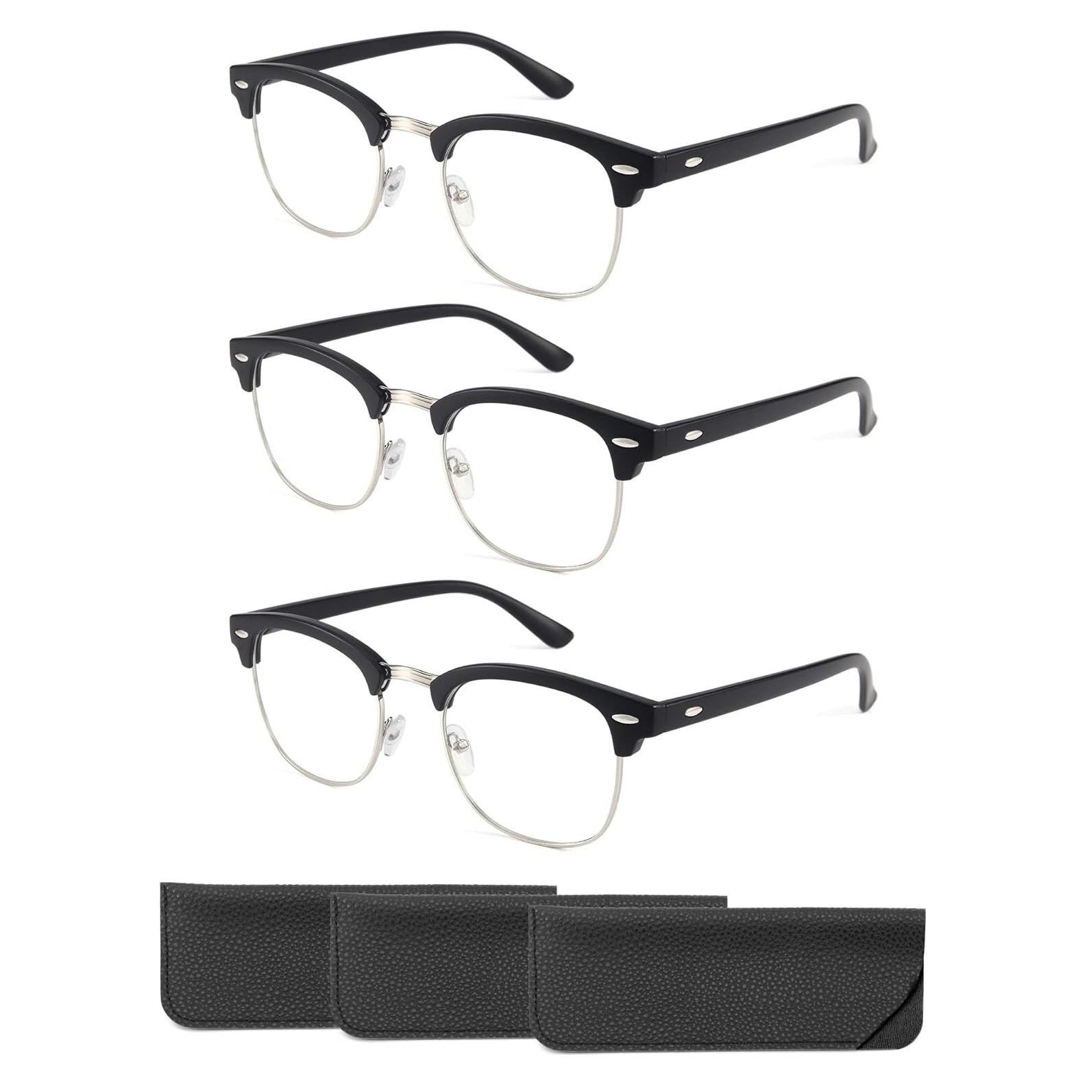Gafas de Lectura CCVOO 3 Paquetes UV400 Retro Unisex