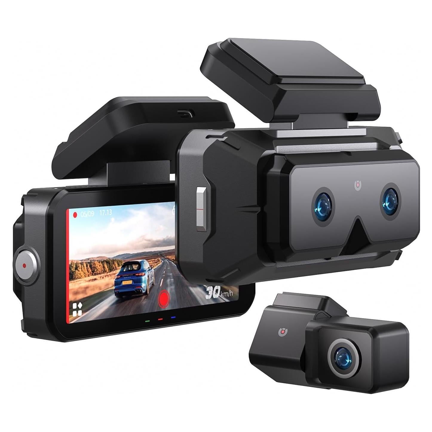 Cámara Dash 2K AKEEYO EYES con GPS y Pantalla Táctil 4"