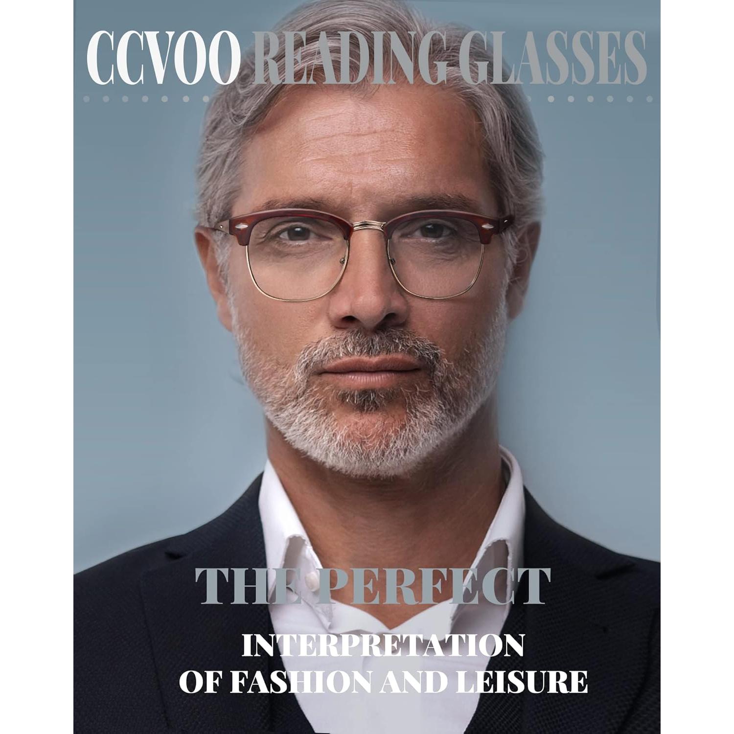 Gafas de Lectura CCVOO 3 Paquetes UV400 Anti Luz Azul