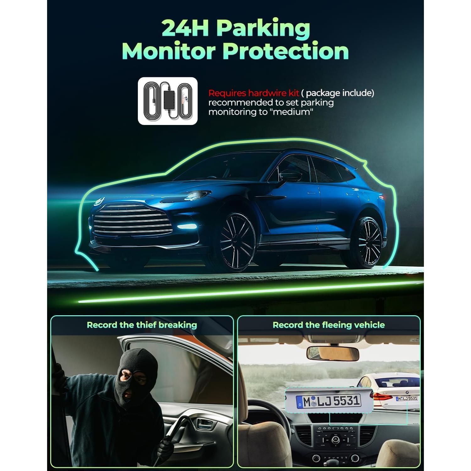 Cámara Salpicadero LAMTTO 4 Canales 1080P Visión Nocturna