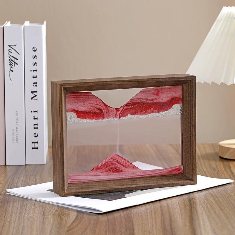 Arte de Arena en Movimiento AzureLeap 20.32cm Rojo 3D Decoración