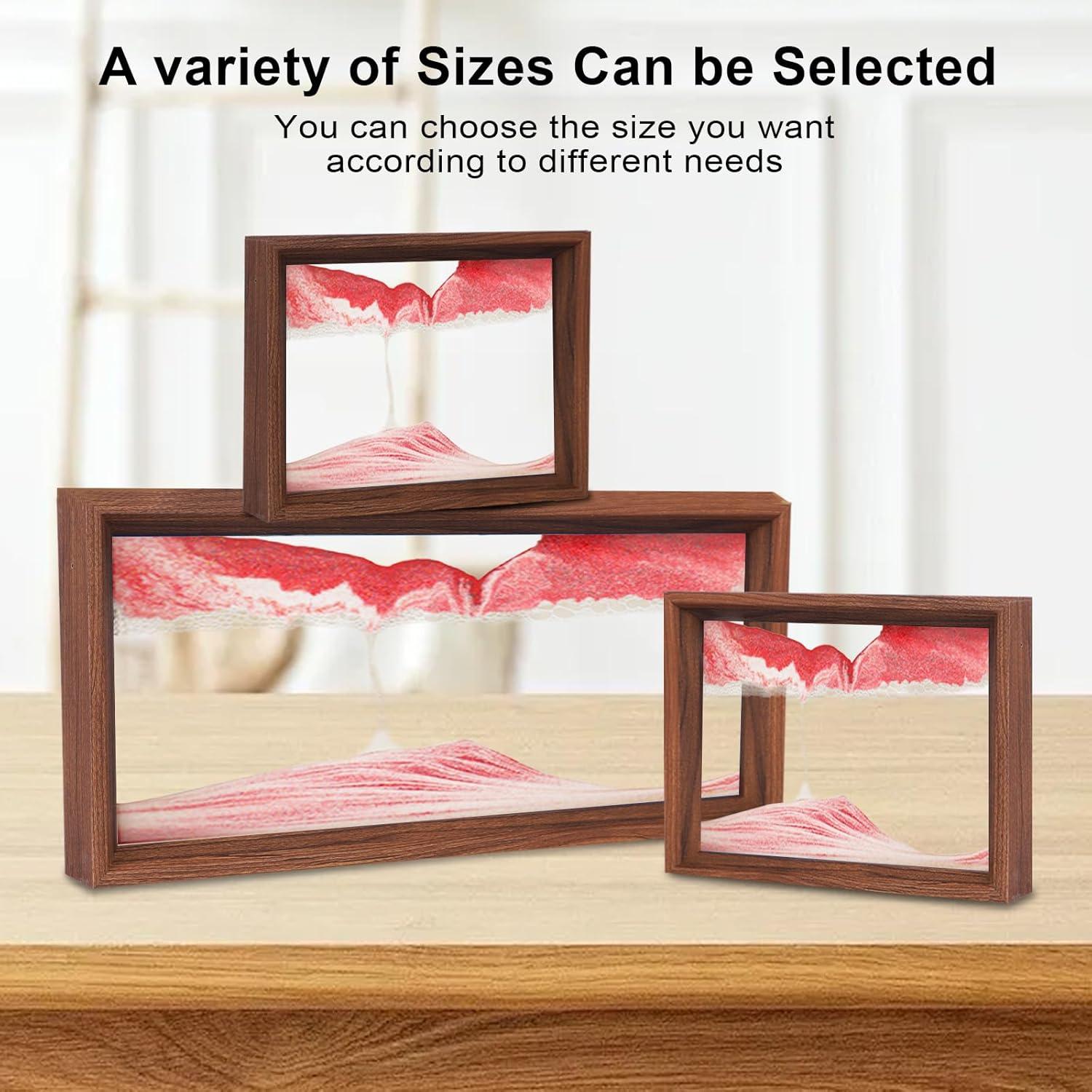 Arte de Arena en Movimiento AzureLeap 20.32cm Rojo 3D Decoración