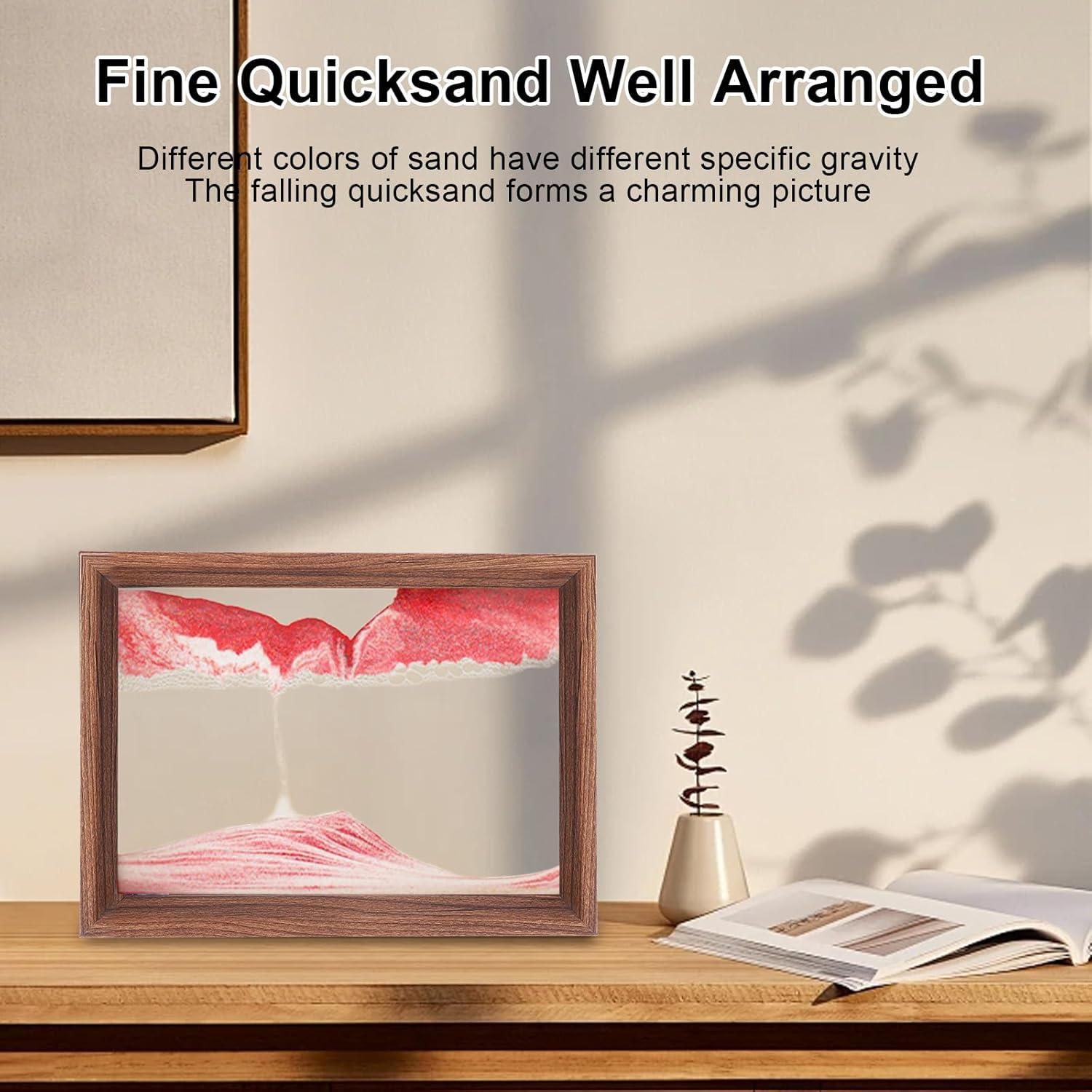 Arte de Arena en Movimiento AzureLeap 20.32cm Rojo 3D Decoración