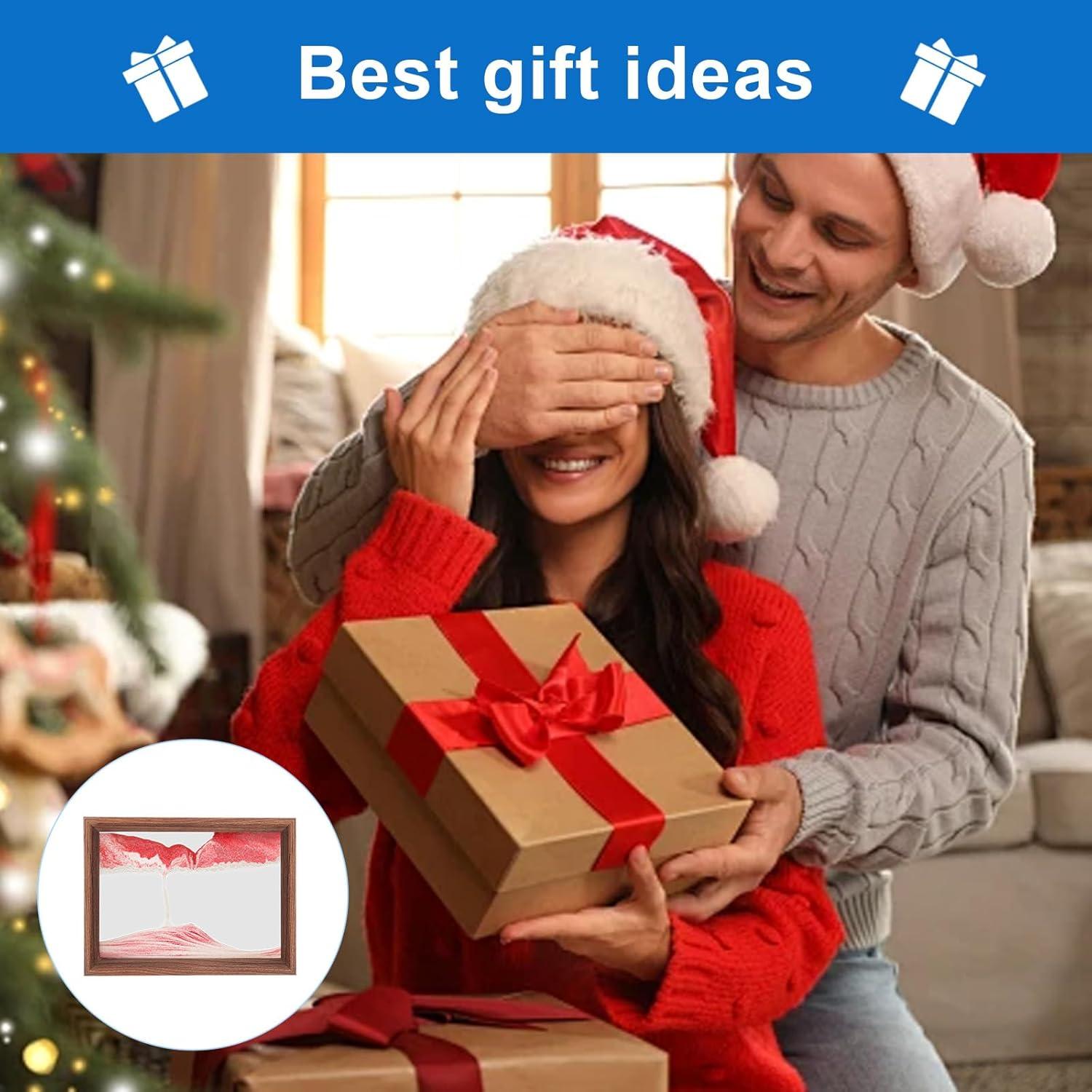 Arte de Arena en Movimiento AzureLeap 20.32cm Rojo 3D Decoración