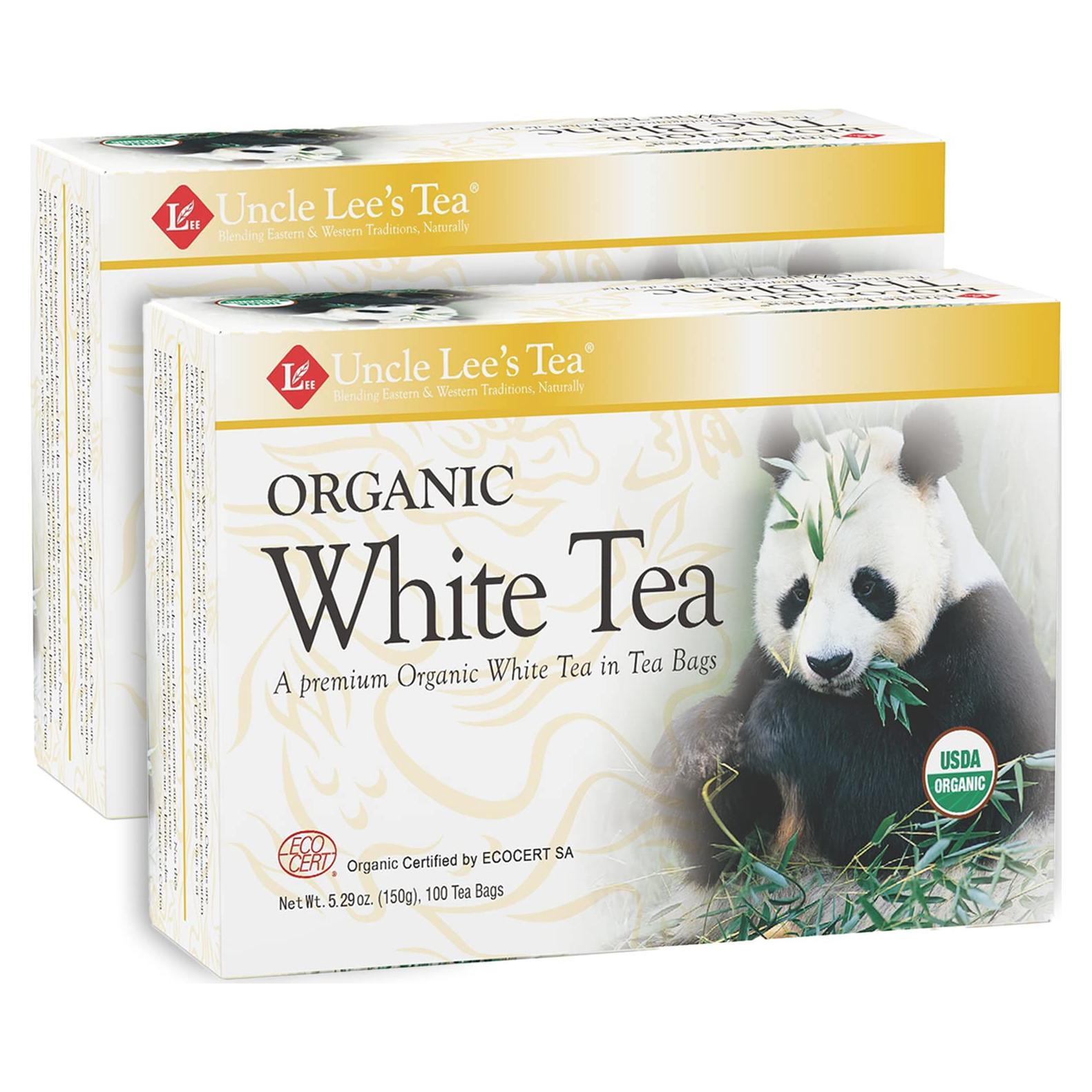 Té Blanco Orgánico Uncle Lee - 200 Bolsitas Premium Antioxidantes