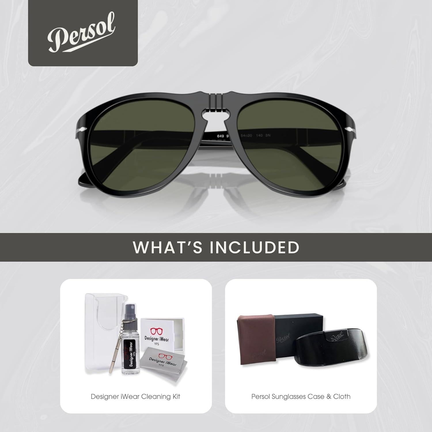 Gafas de Sol Persol PO0649 para Hombres + Kit iWear