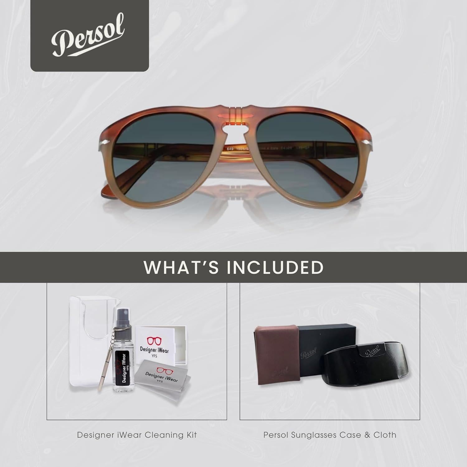 Gafas de Sol Persol PO0649 para Hombres + Kit iWear