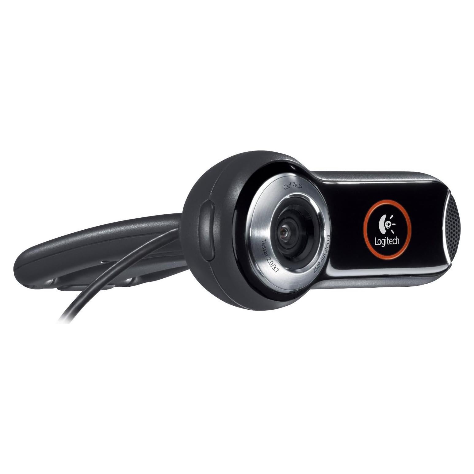 Cámara Web Logitech Pro 9000 HD 2MP con Lente Carl Zeiss