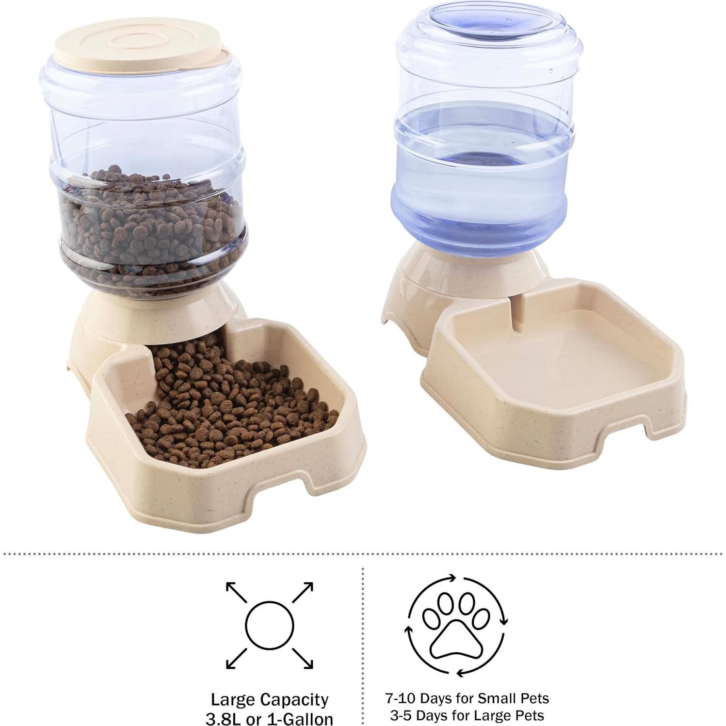 Dispensador Automático de Comida y Agua PETMAKER 3.8L