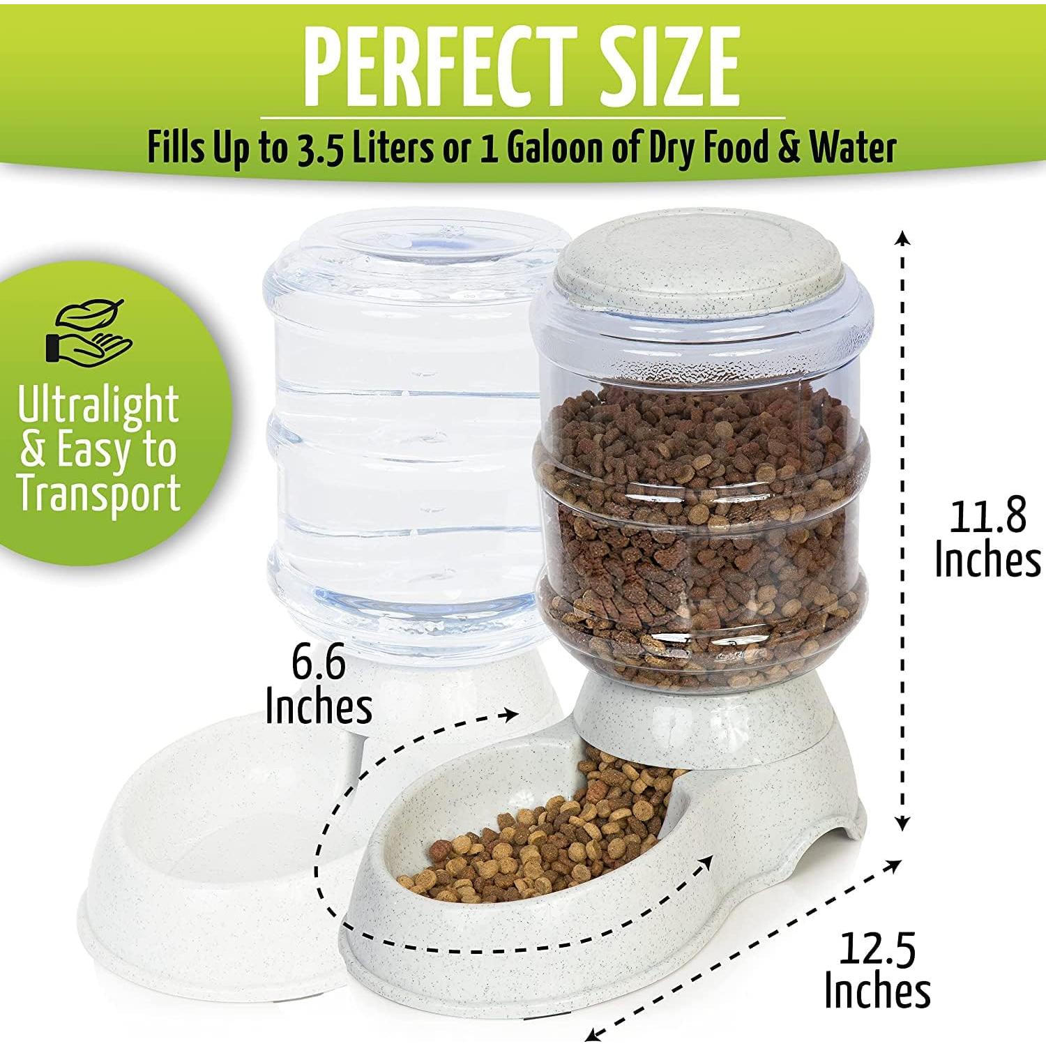 Dispensador Automático de Comida y Agua ZONETECH 3.7L