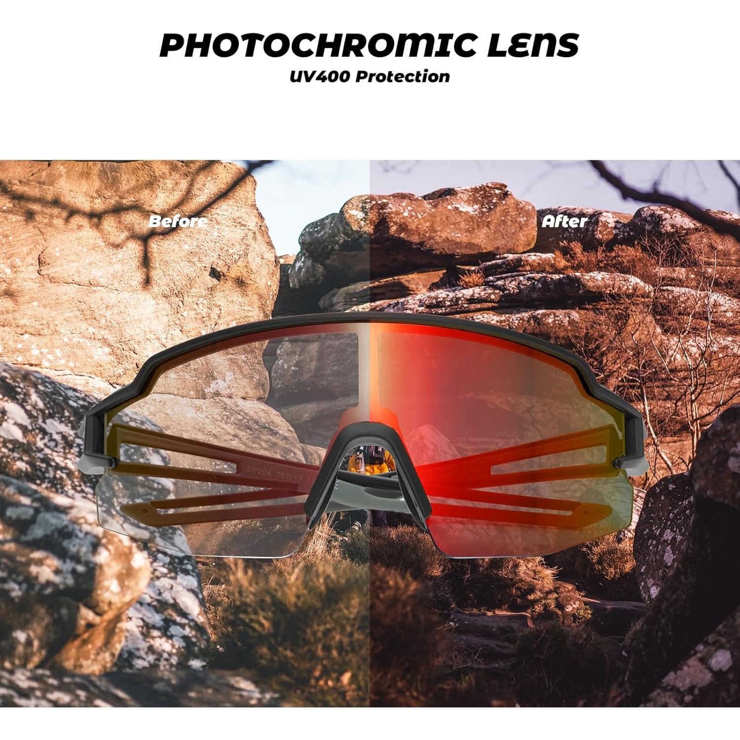 Gafas de Sol ROCKBROS Fotoquímicas UV400 para Ciclismo