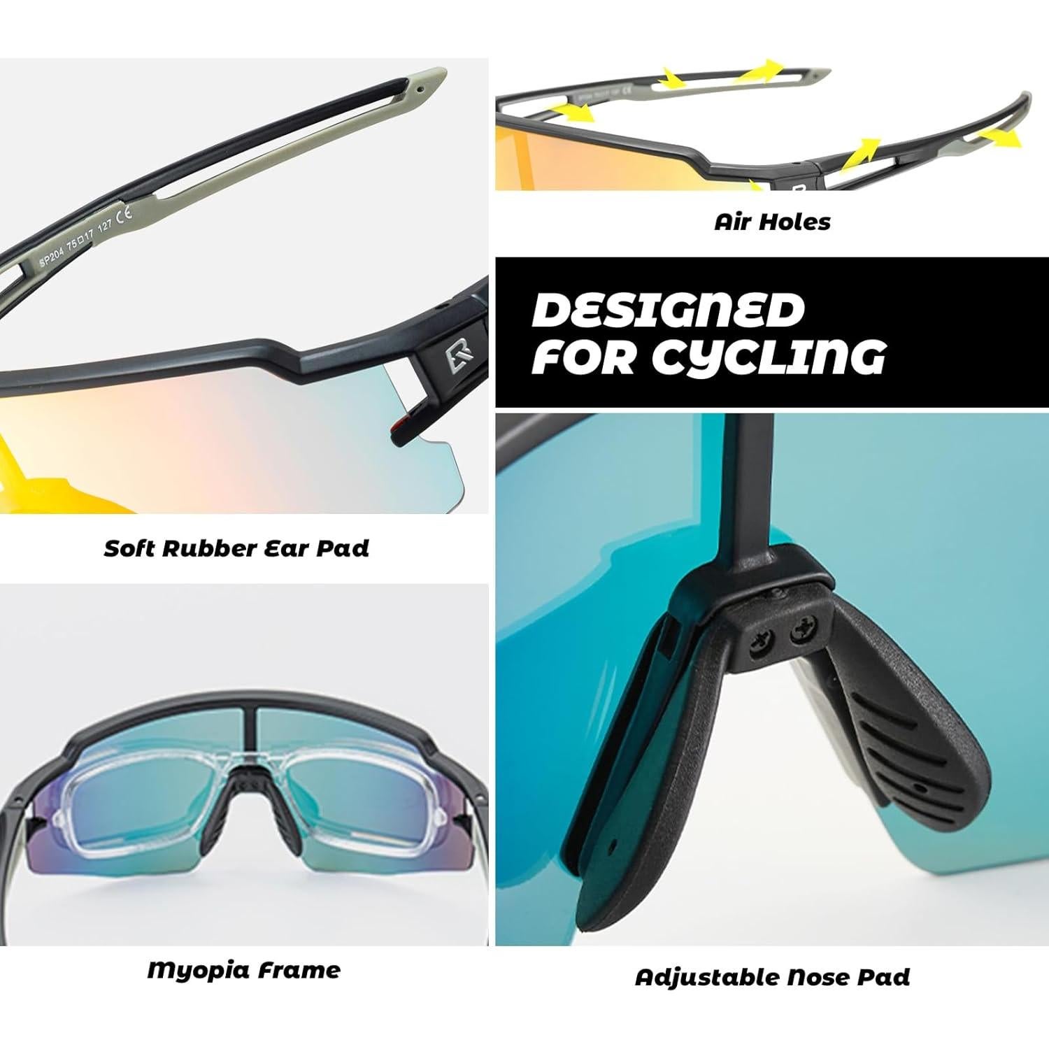 Gafas de Sol ROCKBROS Fotoquímicas UV400 para Ciclismo