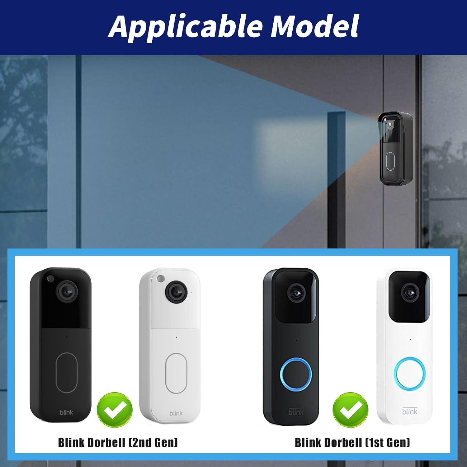 Soporte para Timbre Blink 2ª Generación - Montaje Sin Perforación