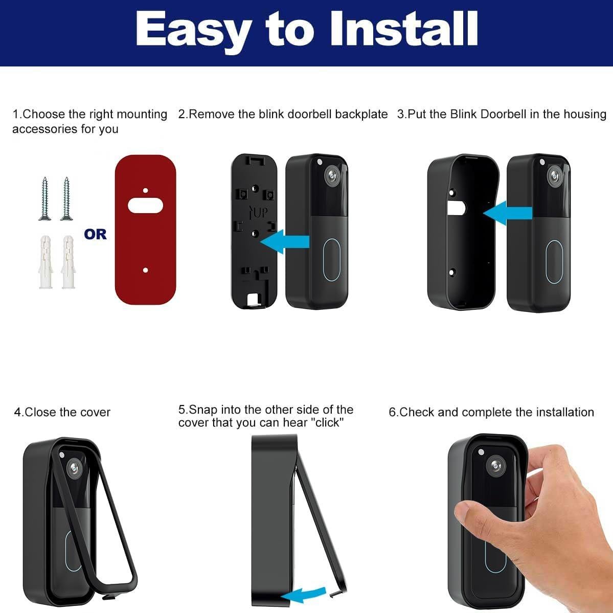 Soporte para Timbre Blink 2ª Generación - Montaje Sin Perforación