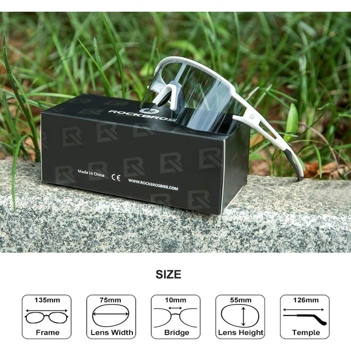 Gafas de sol ROCKBROS fotochromáticas UV400 para ciclismo