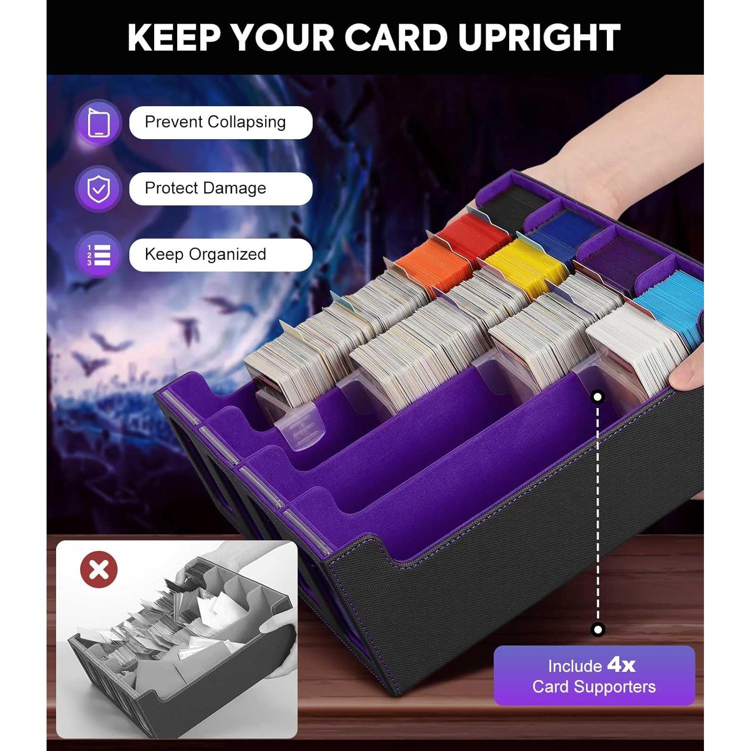 Caja de Almacenamiento de Cartas MoKo 3000+ 4 Ventanas Negra