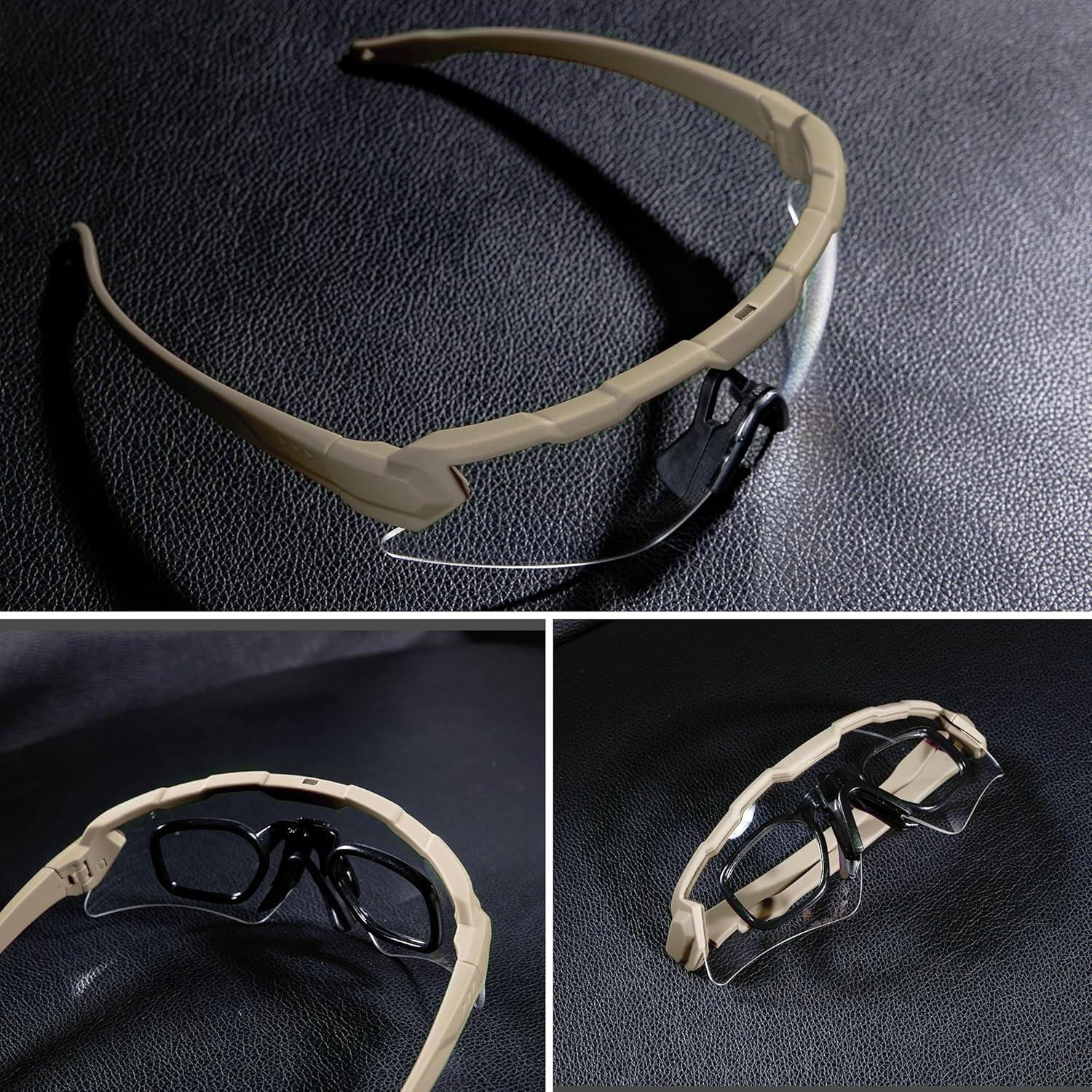 Gafas Tácticas Antivaho - 3 Lentes Intercambiables