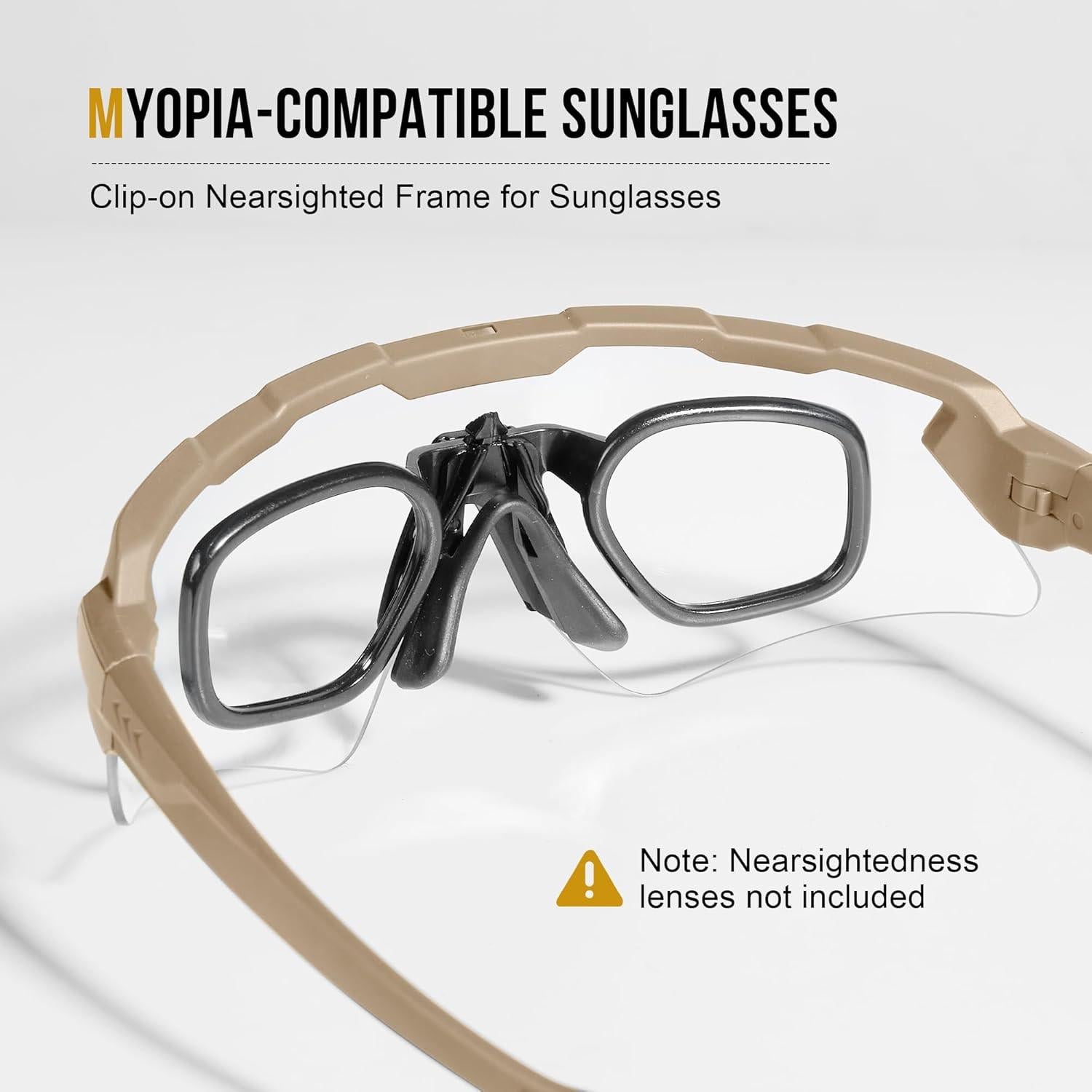 Gafas Tácticas Antivaho - 3 Lentes Intercambiables