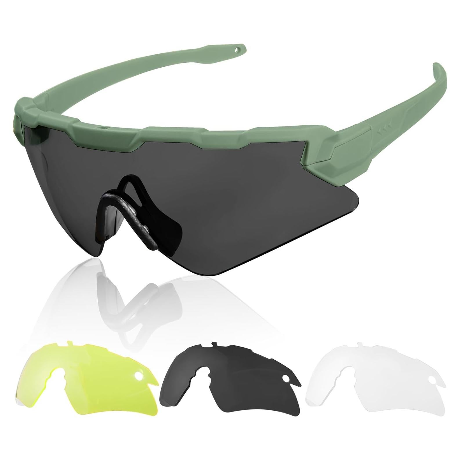 Gafas Tácticas Antivaho - 3 Lentes Intercambiables