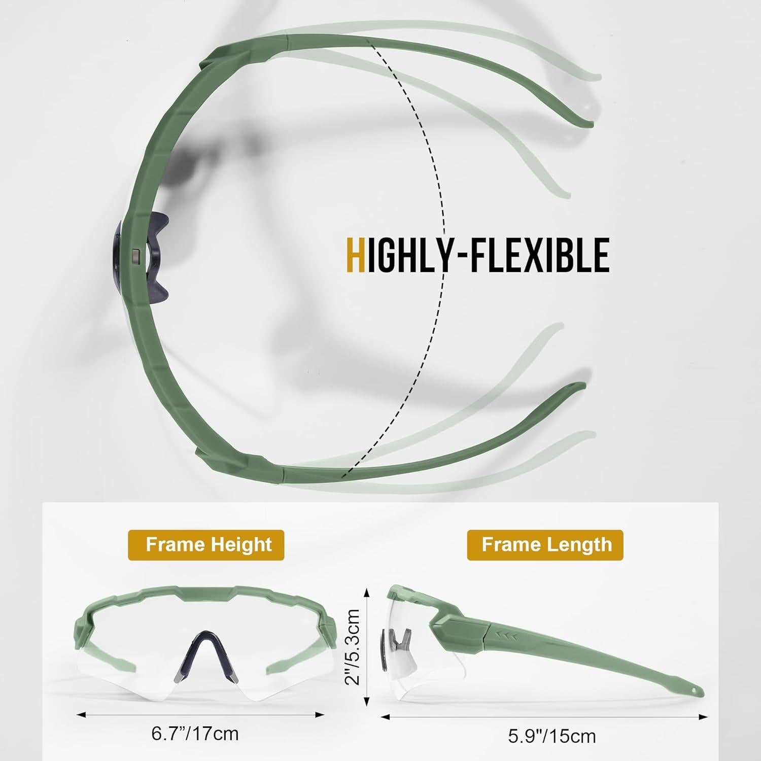 Gafas Tácticas Antivaho - 3 Lentes Intercambiables