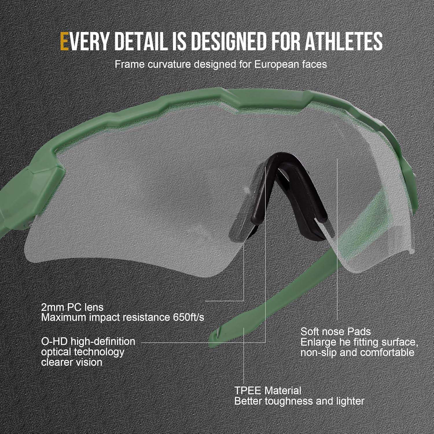 Gafas Tácticas Antivaho - 3 Lentes Intercambiables