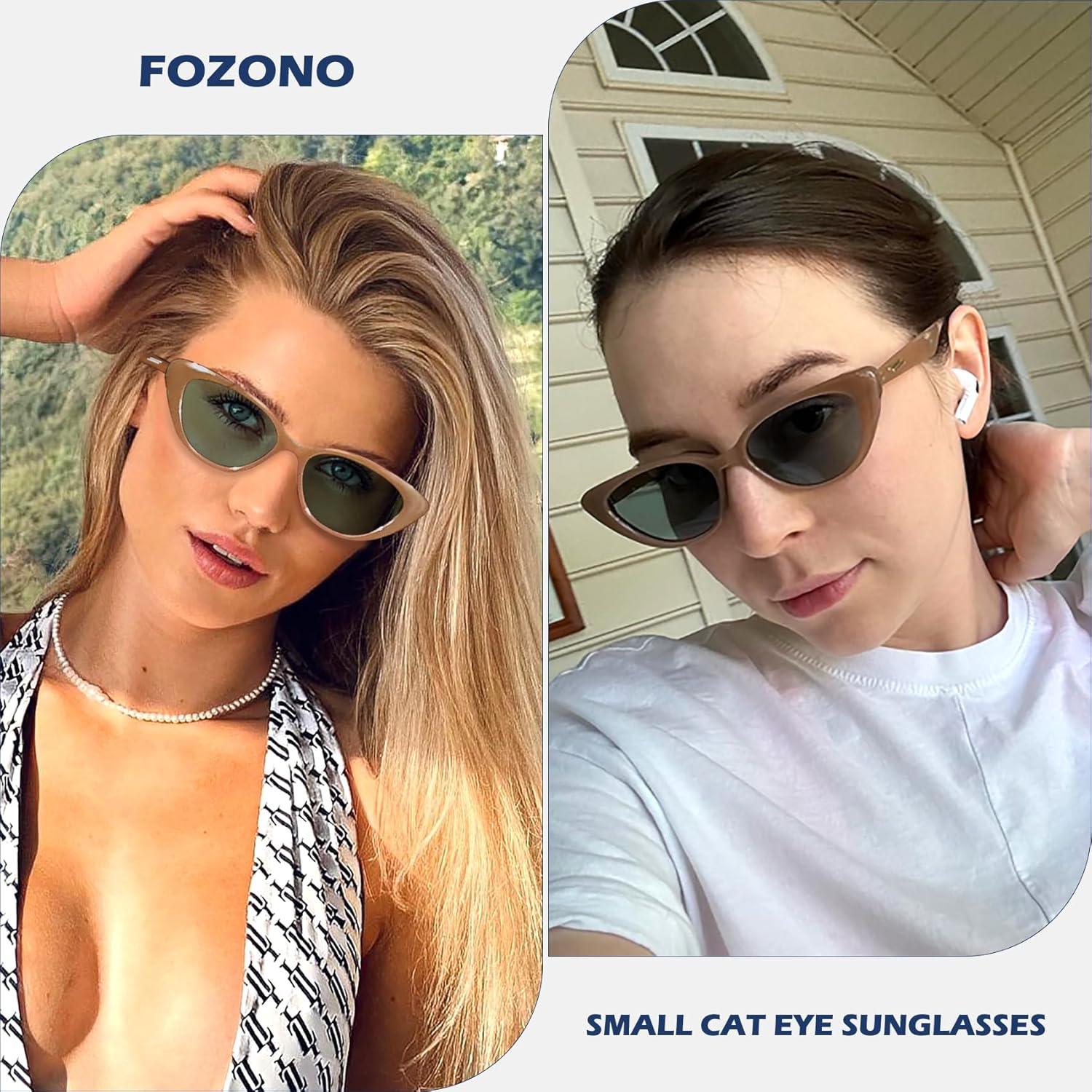 Gafas de sol Fozono ojo de gato UV400 estilo retro chic