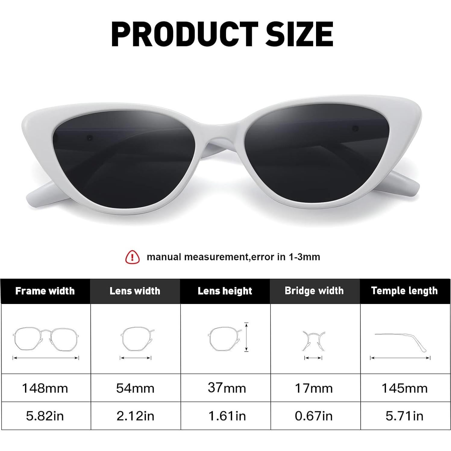 Gafas de sol Fozono ojo de gato UV400 estilo 90s