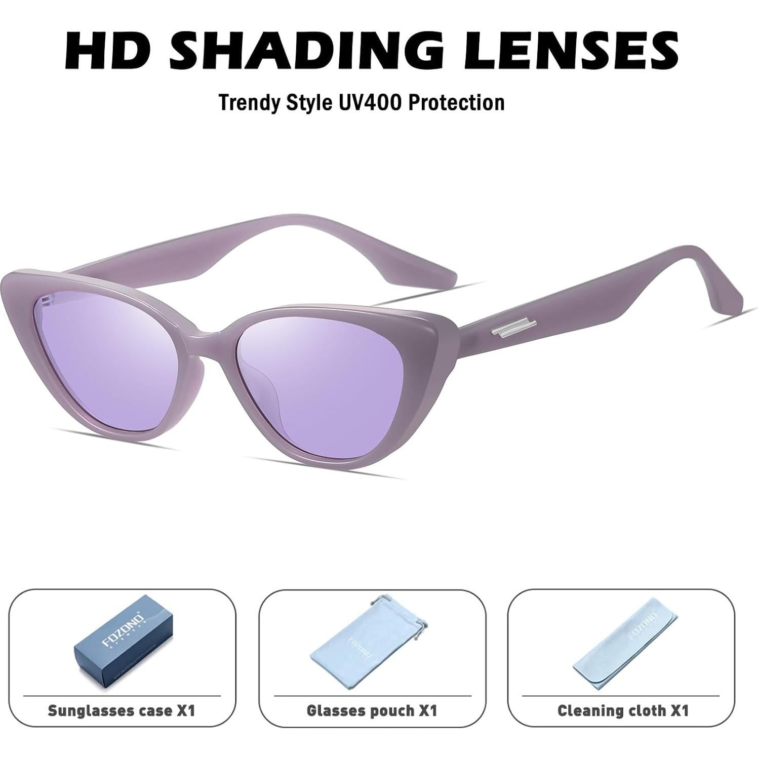 Gafas de sol Fozono ojo de gato UV400 estilo 90s