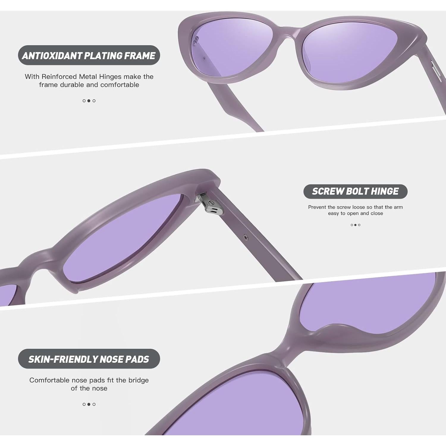 Gafas de sol Fozono ojo de gato UV400 estilo 90s