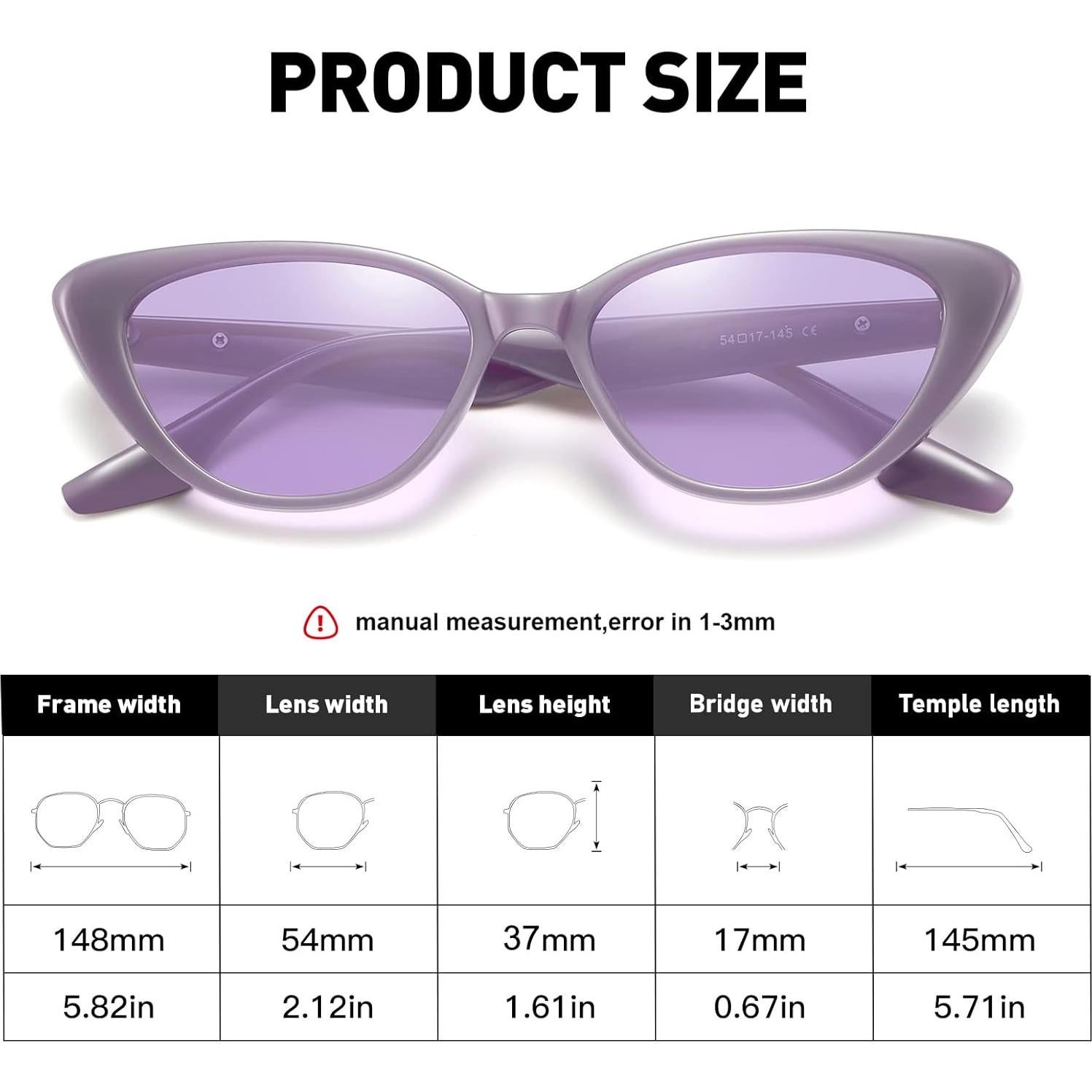 Gafas de sol Fozono ojo de gato UV400 estilo 90s