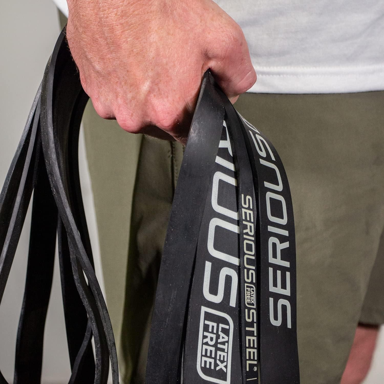 Bandas de Resistencia Serious Steel Fitness Sin Látex 104 cm - Set de 4