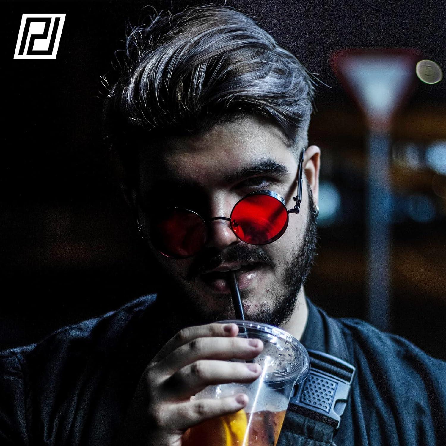 Gafas de sol redondas Steampunk ProudDemon UV400