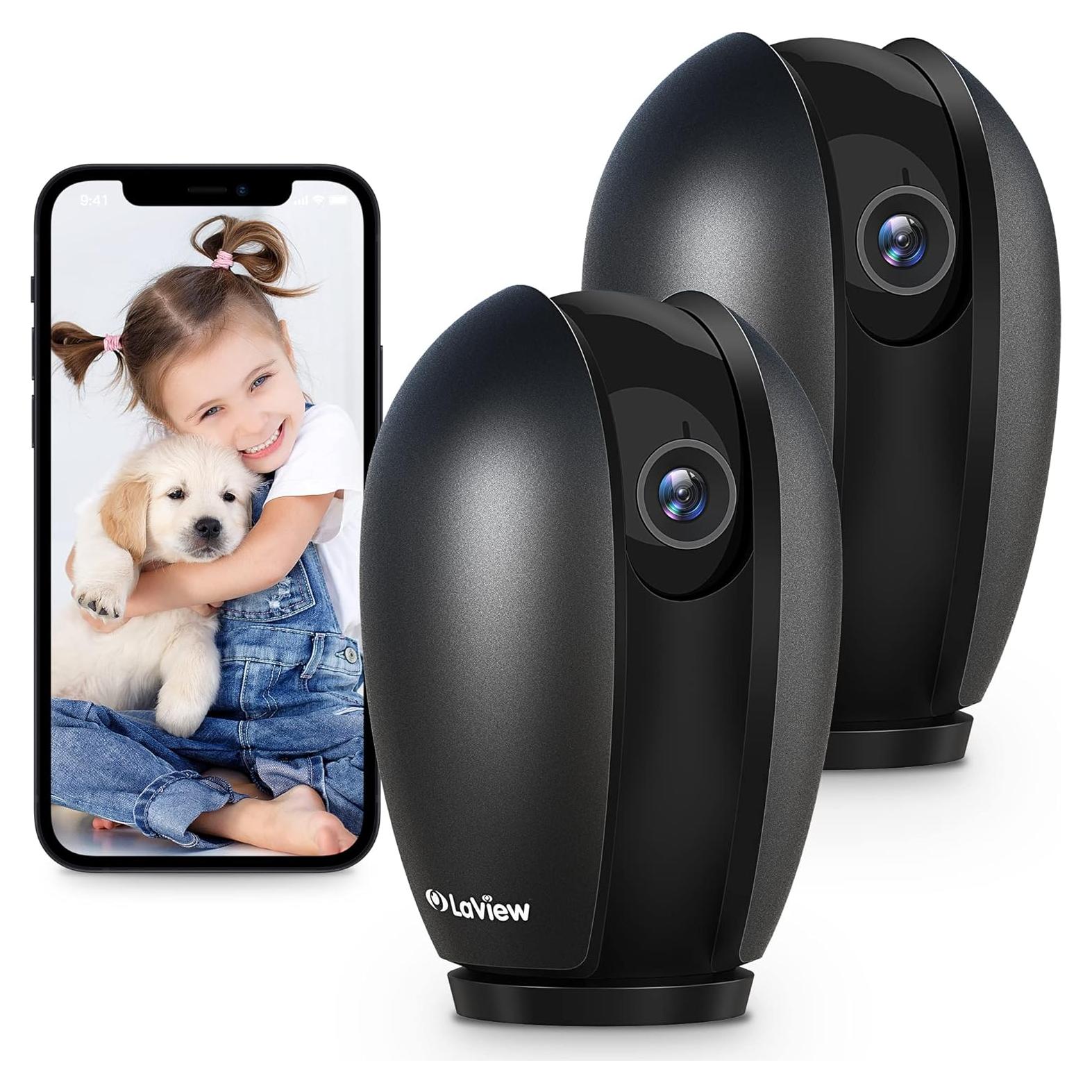 Cámara de Seguridad LaView 1080P 2 Paquete con WiFi