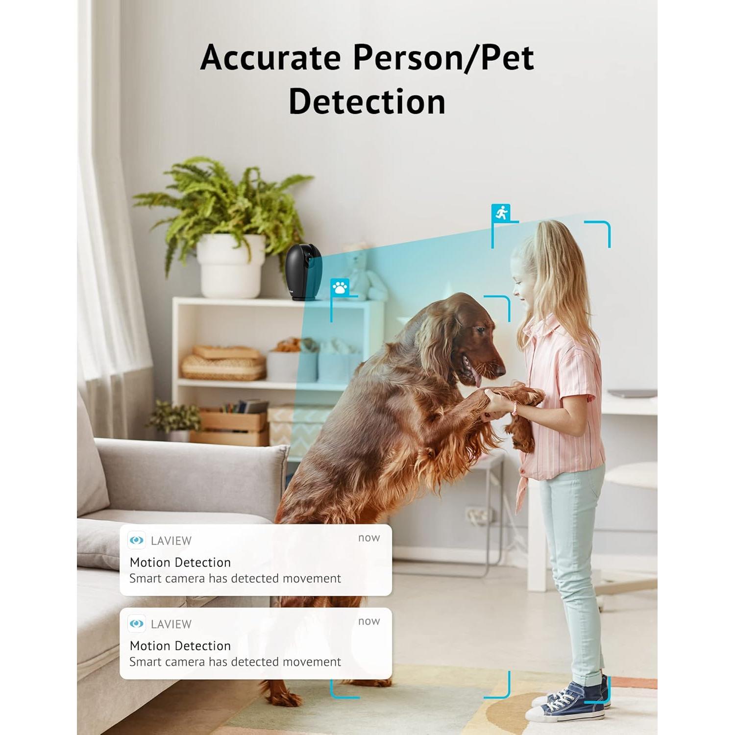 Cámara de Seguridad LaView 1080P 2 Paquete con WiFi