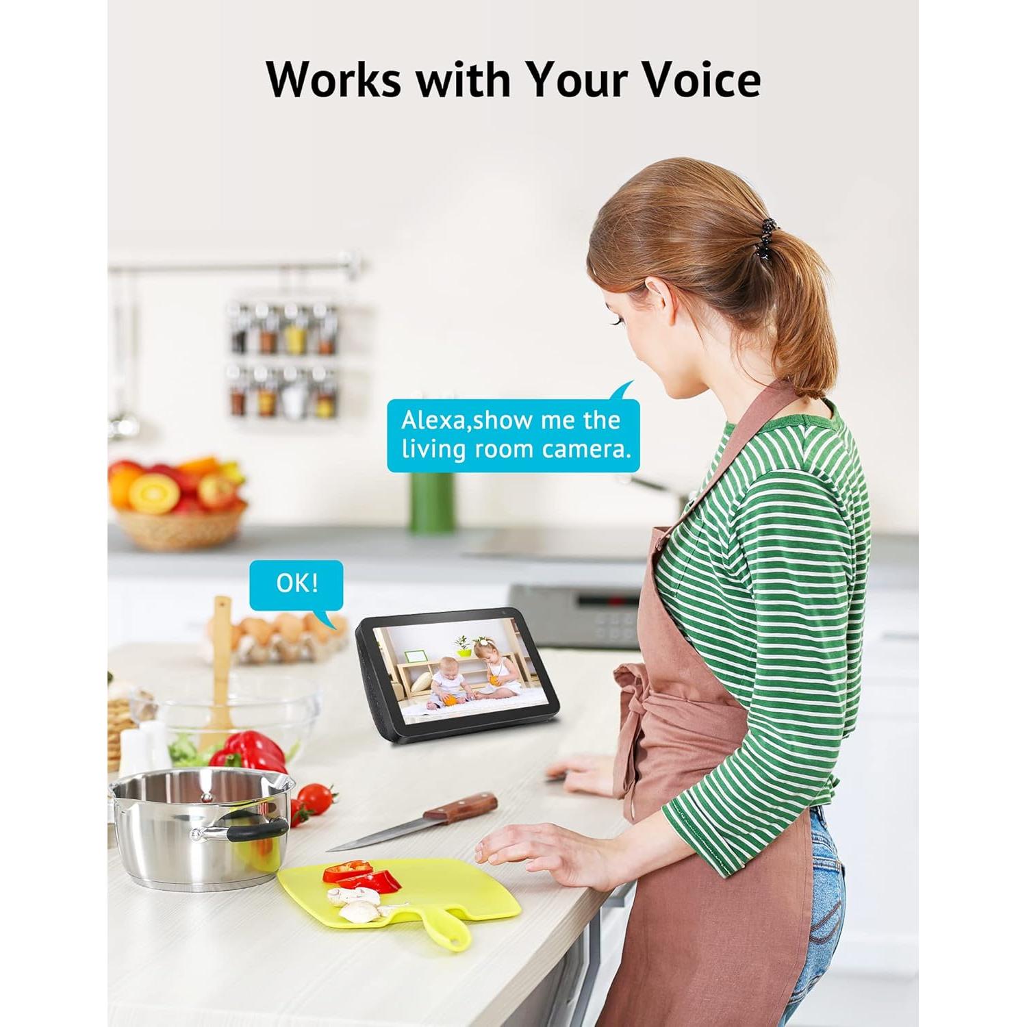 Cámara de Seguridad LaView 1080P 2 Paquete con WiFi