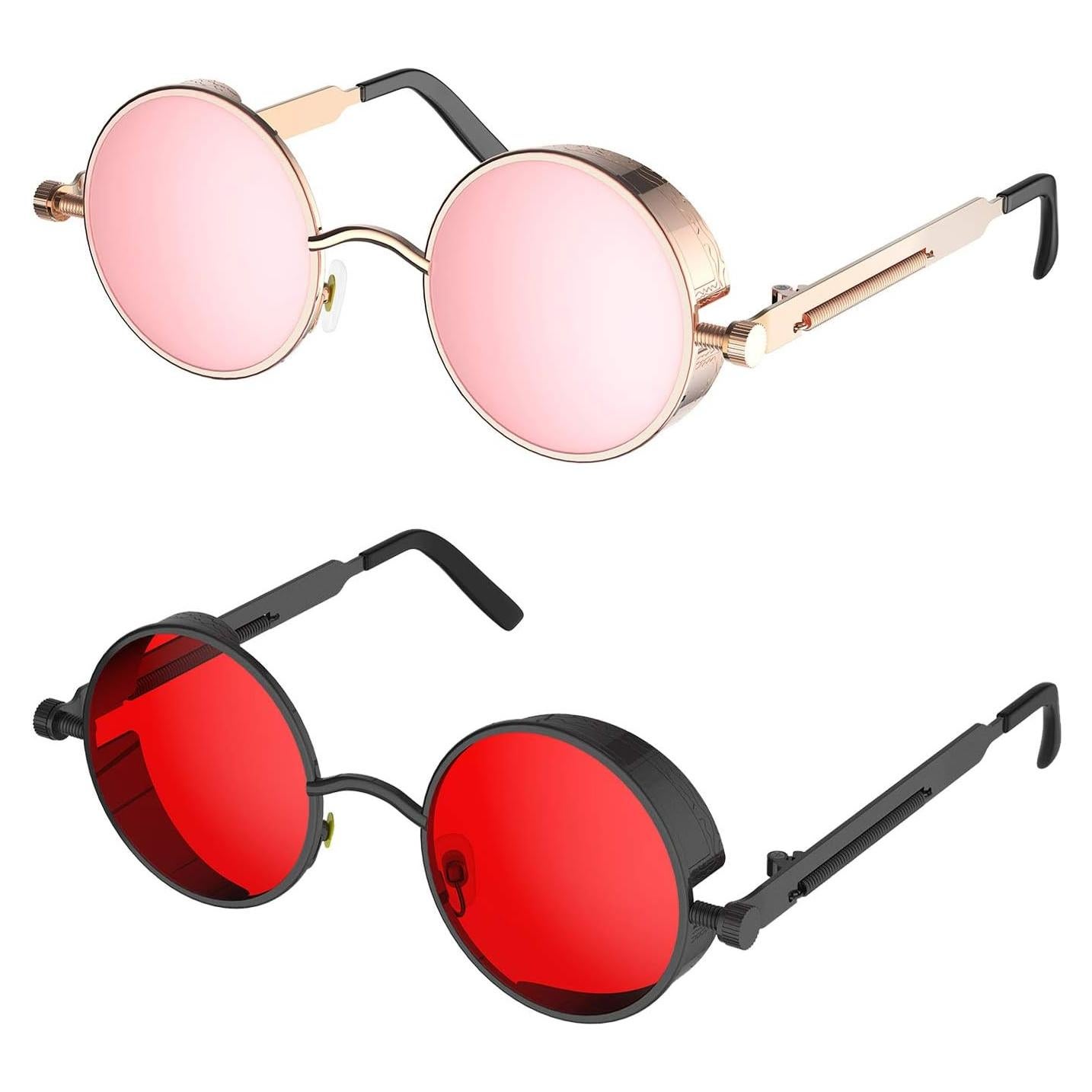 Gafas de Sol Steampunk Prouddemon Redondas UV400 Unisex