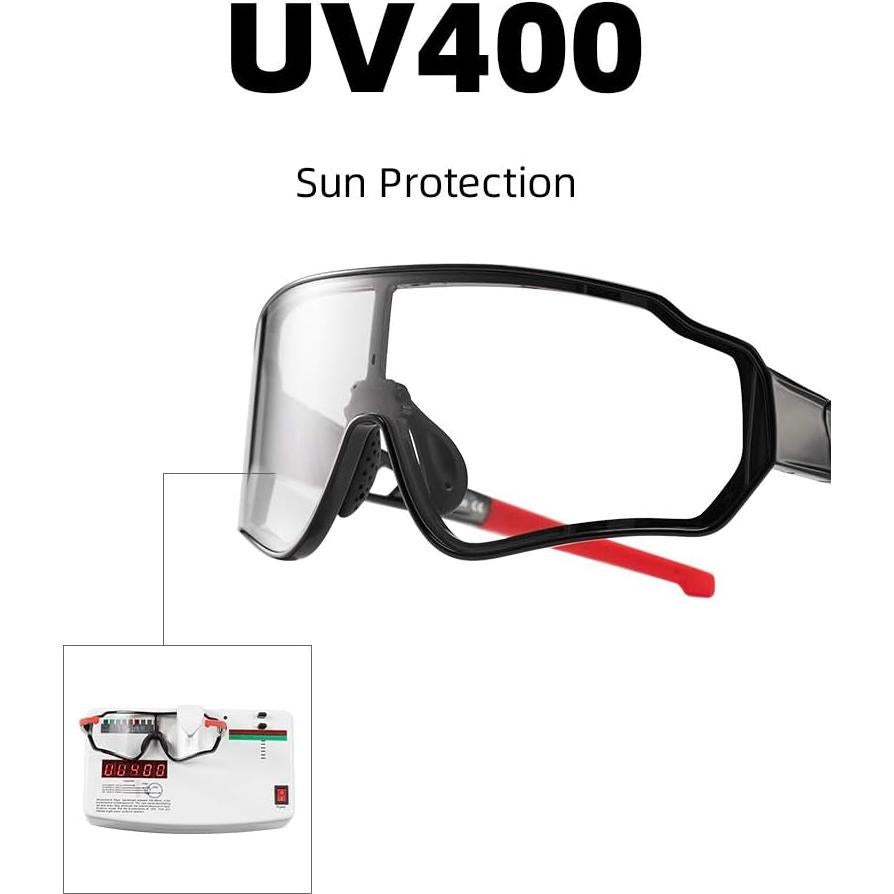 Gafas de sol fotocromáticas ROCKBROS UV400 para ciclismo