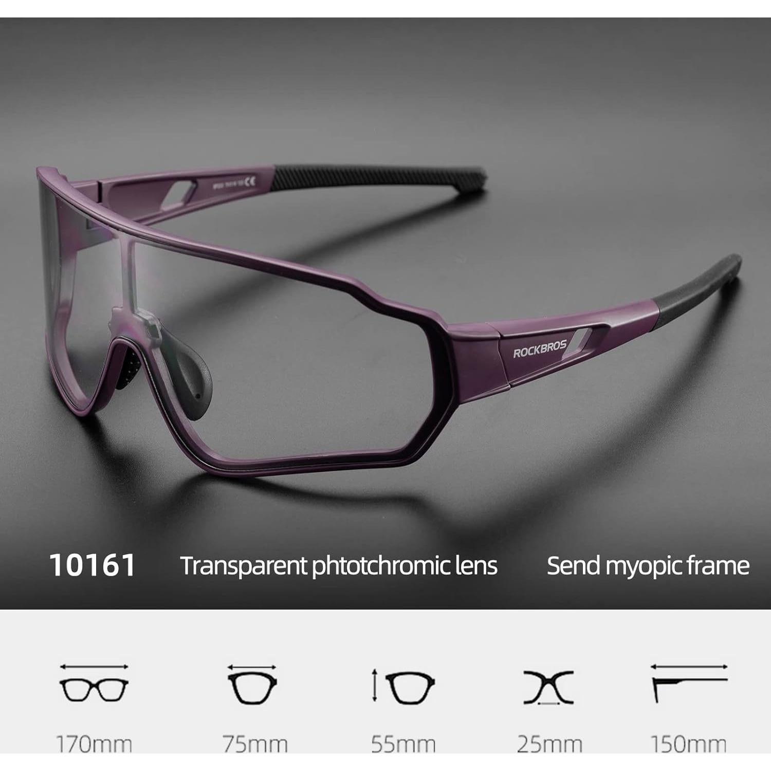 Gafas de sol fotocromáticas ROCKBROS UV400 para ciclismo