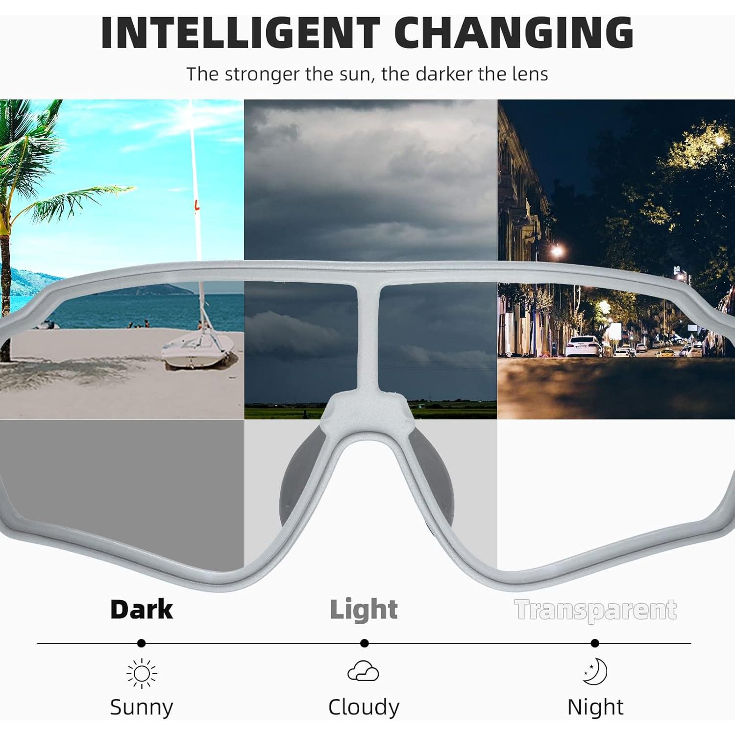 Gafas de sol fotocromáticas ROCKBROS UV400 para ciclismo