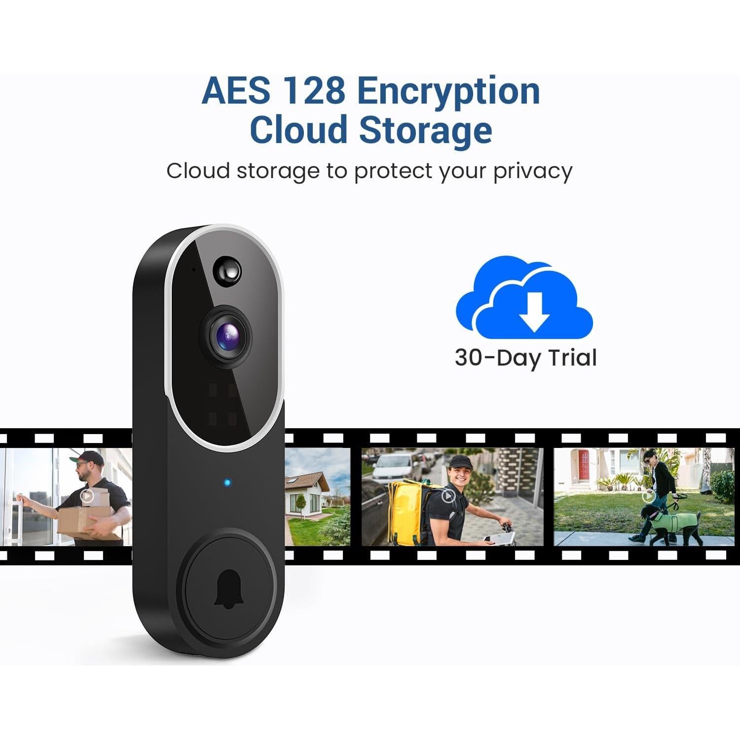 Cámara Timbre Video Guggre P50 1080P Wi-Fi Audio Bidireccional