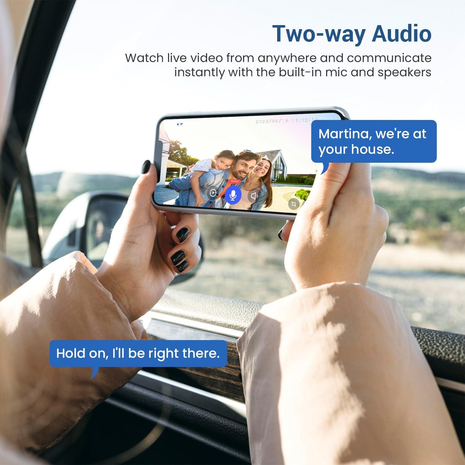Cámara Timbre Video Guggre P50 1080P Wi-Fi Audio Bidireccional