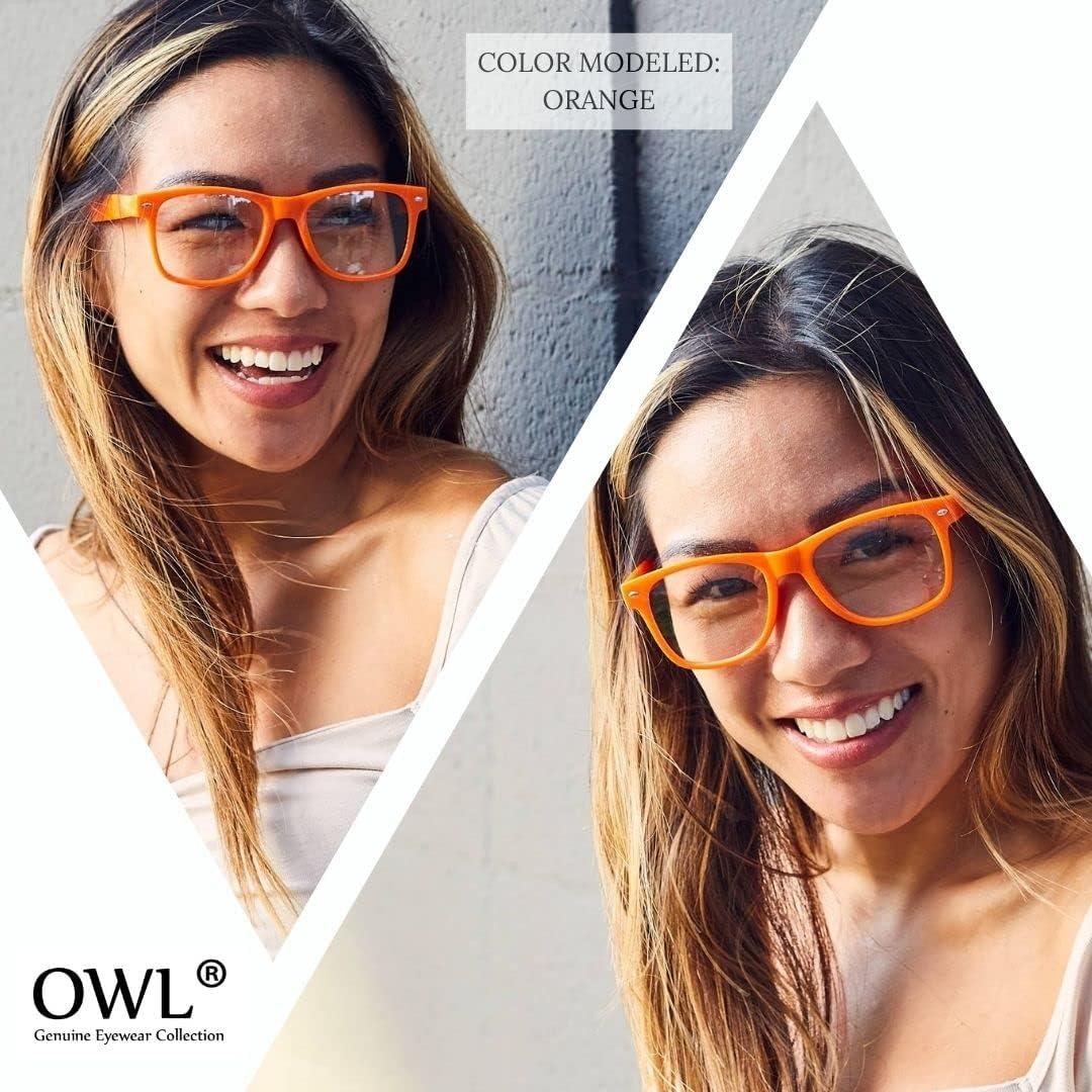 Gafas de Sol Retro Unisex OWL Marco Plástico 55mm