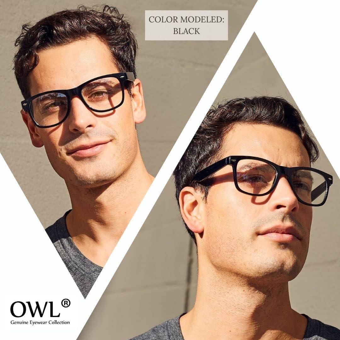 Gafas de Sol Retro Unisex OWL Marco Plástico 55mm