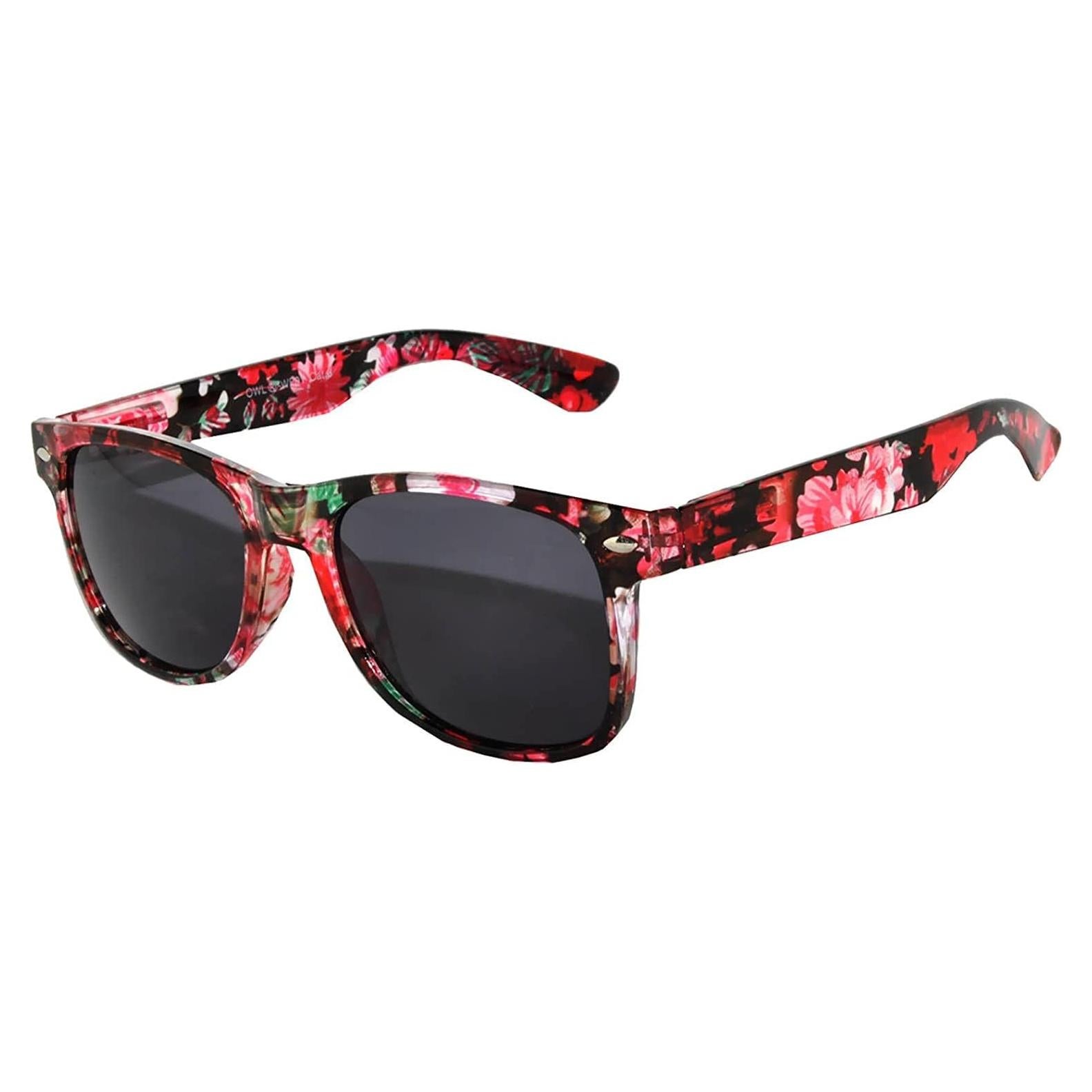 Gafas de Sol Retro Unisex OWL Marco Plástico UV 55mm