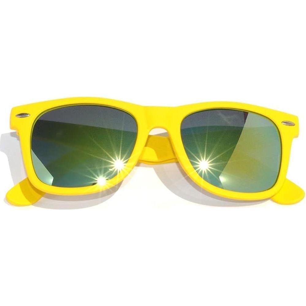 Gafas de Sol Retro OWL Espejo Amarillo UV 100%