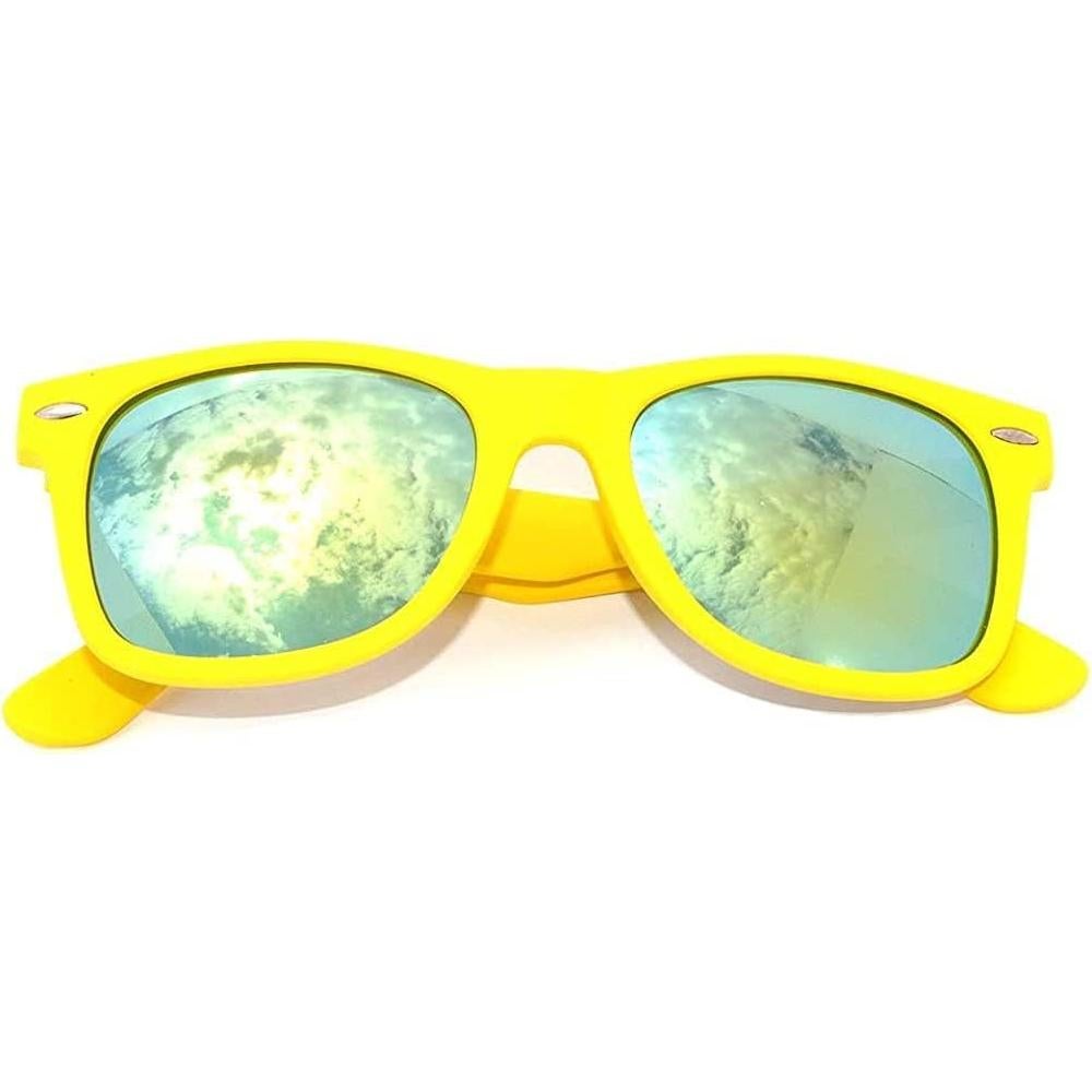 Gafas de Sol Retro OWL Espejo Amarillo UV 100%
