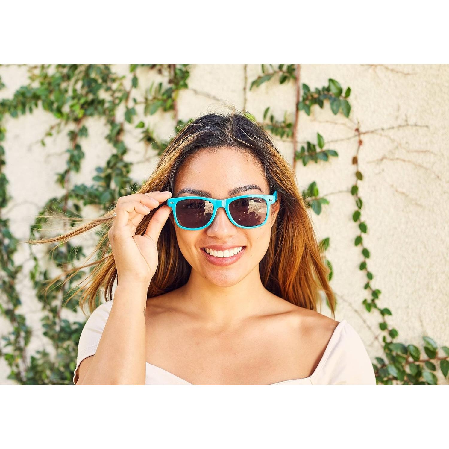 Gafas de Sol Retro Unisex OWL Turquesa 55mm UV